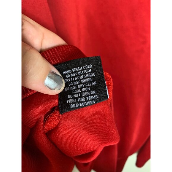 Huge Fashion Exchange Full Zip Jacket Track Suit Athletic Casual Red Men Sz 2XL - Picture 7 of 7